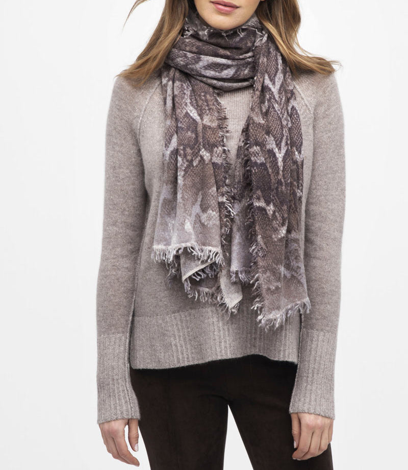Forte Python Knitted Cashmere Scarf