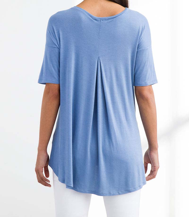 Forte Pleat Back Tee