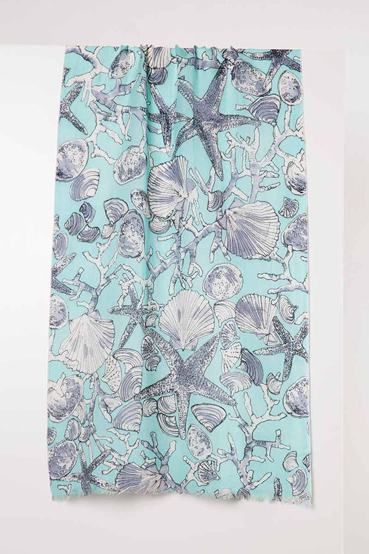 Forte Shell Print Lightweight Scarf