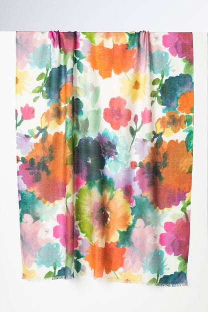 Fall Flora Print Scarf