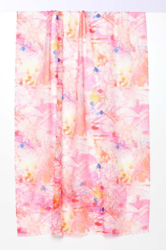 Sunrise Floral Print Scarf