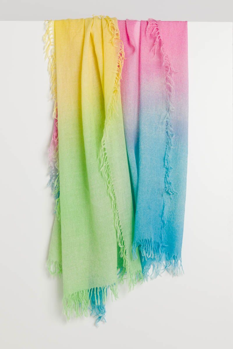 Multicolor Spray Print Scarf