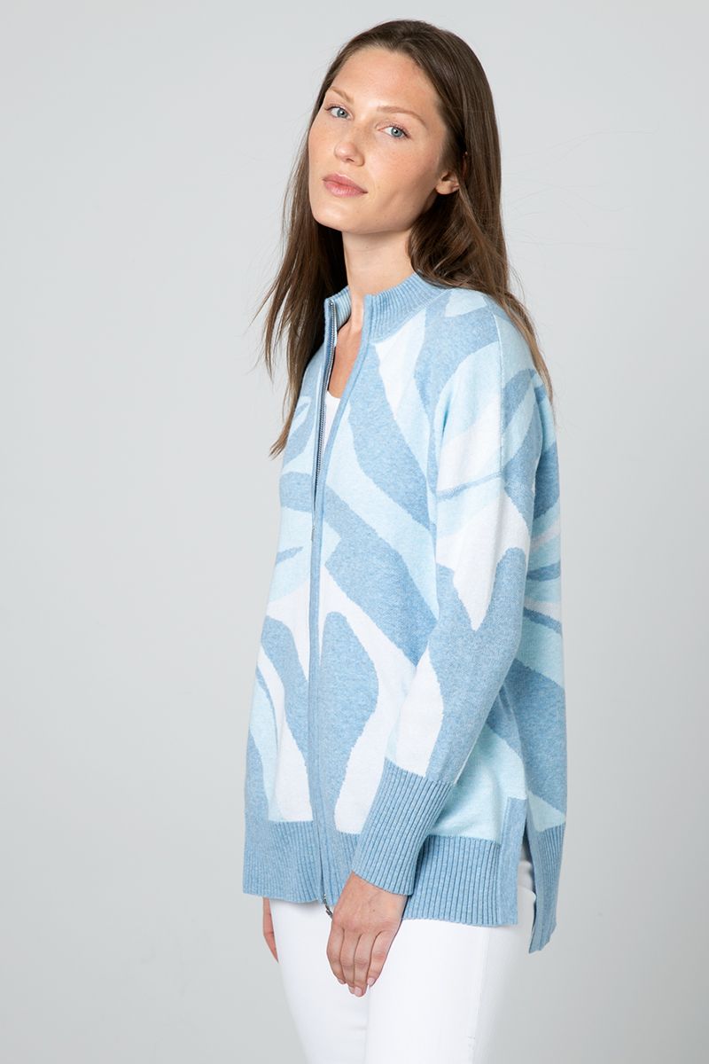 Paros Zip Mock Cardigan