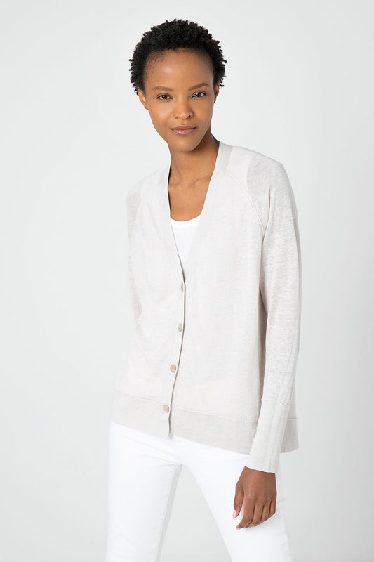 Hi-Low Button Cardigan