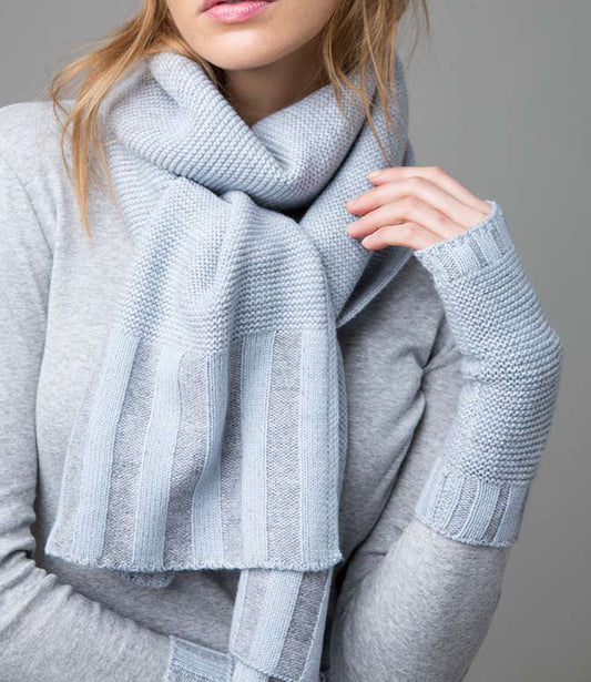 Forte Plaited Cashmere Knitted Scarf