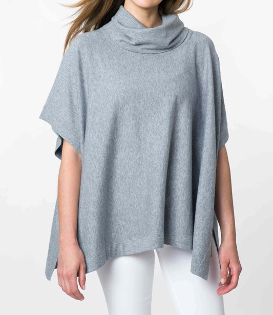 Forte Drape Cowl Knit Poncho