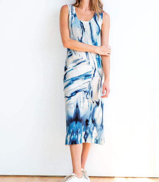 Forte Waterfall Print Dress