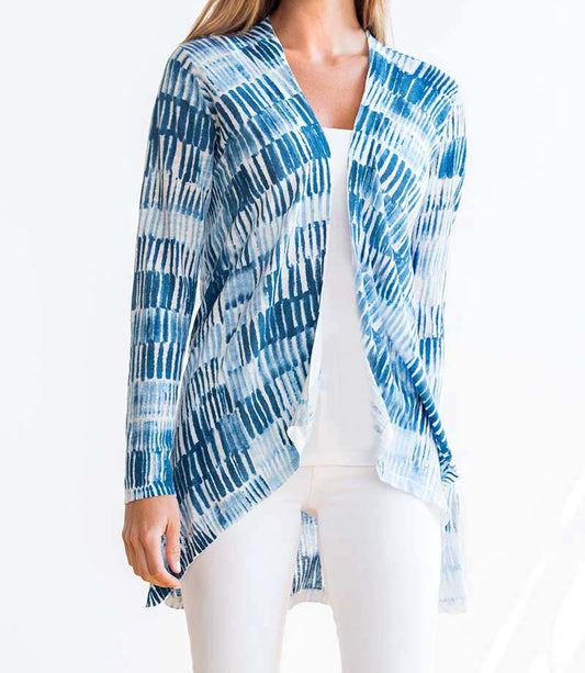 Forte Brushstroke Print Cardigan